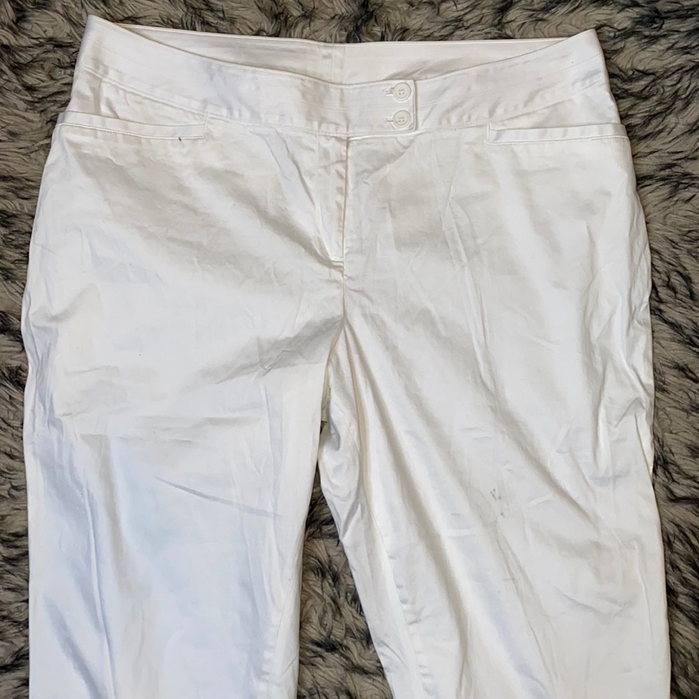 Lane Bryant White Crop Pants Sz 20
